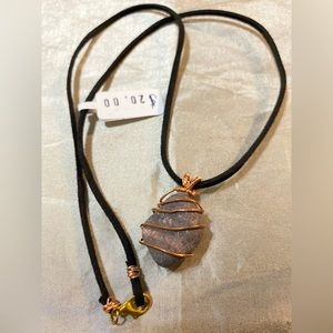 Kundalini stone, jewelry necklace, hand made